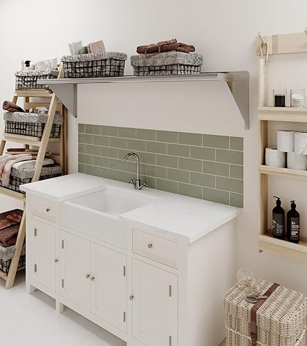 Vista 41 de AmGood Estante de pared de acero inoxidable de 60 pulgadas de largo x 8 pulgadas de profundidad Certificado NSF Estantería de metal