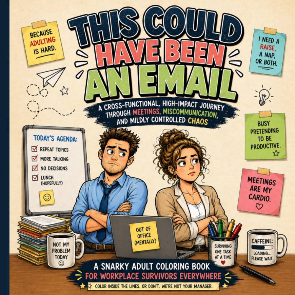 This Could Have Been an Email: An Adult Coloring Book of Office Chaos (Meetings, Deadlines & Workplace Survival)