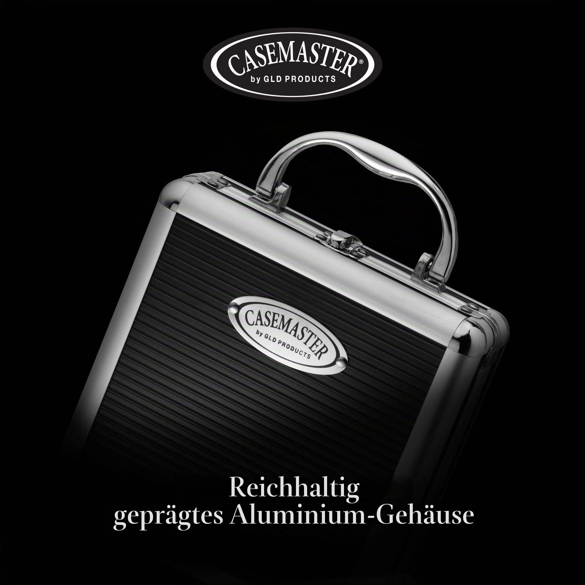 Casemaster Ternion Aluminium-Aufbewahrungs-/Reisekoffer, Schwarz, Оne Расk
