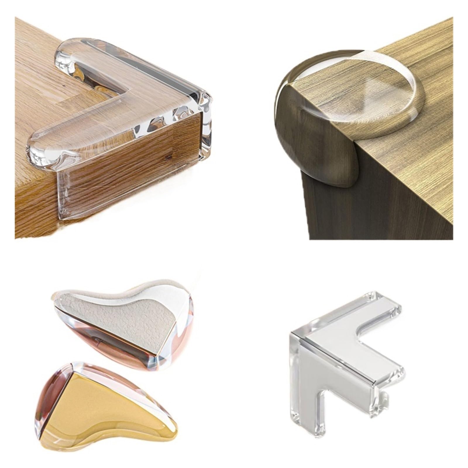 Protectores de Esquinas para mesas, Fundas Protectoras de Silicona para Seguridad Infantil, Protectores anticolisión para enchufes eléctricos.