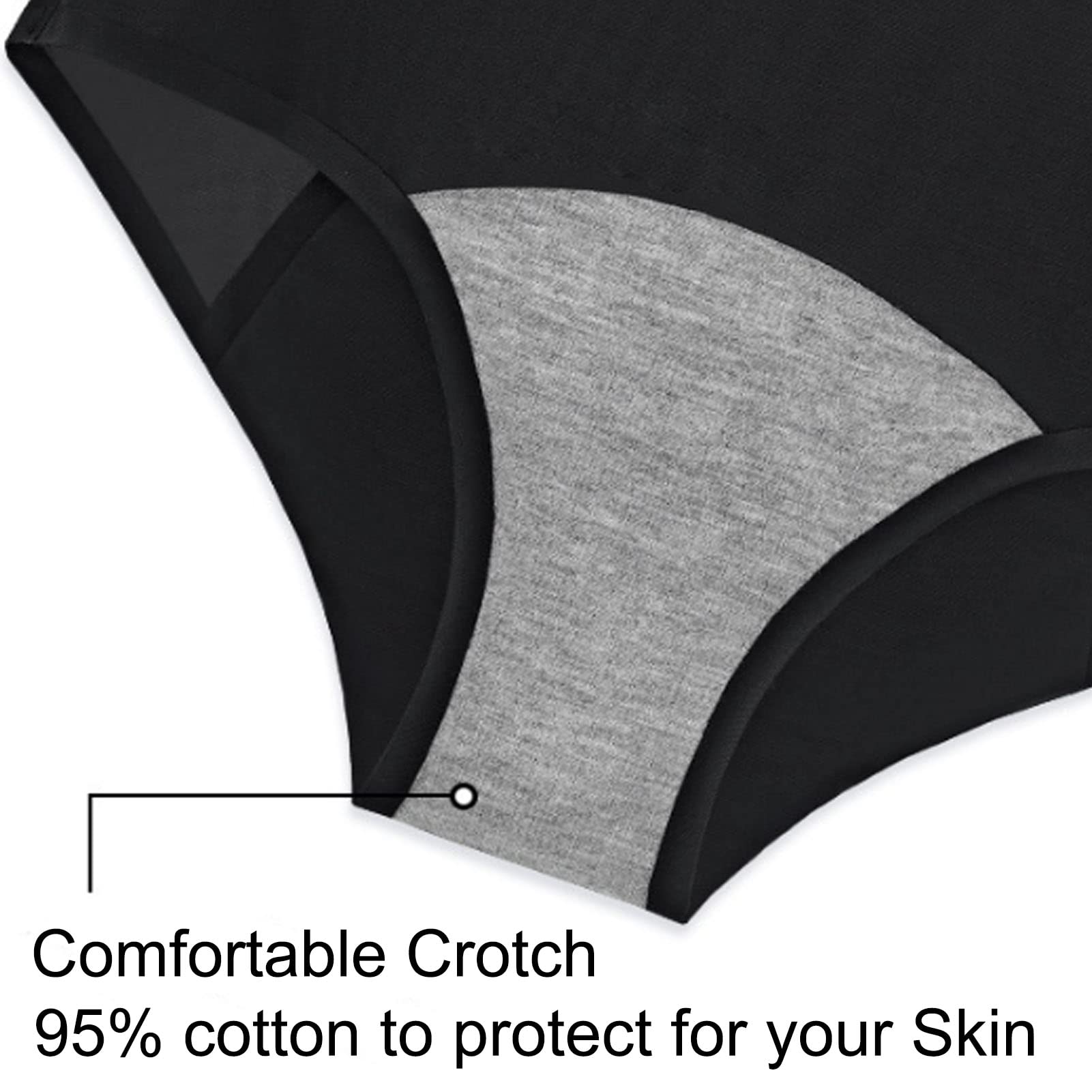 Bragas para el período Menstrual, Paquete de 2 Ropa Interior para Mujer, Calzoncillos de algodón a Prueba de Fugas, Calzoncillos para incontinencia urinaria, Lavables, Reutilizables para Mujeres,