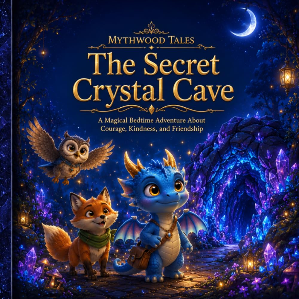 Mythwood Tales: The Secret Crystal Cave: A Magical Bedtime Adventure About Courage, Kindness, and Friendship
