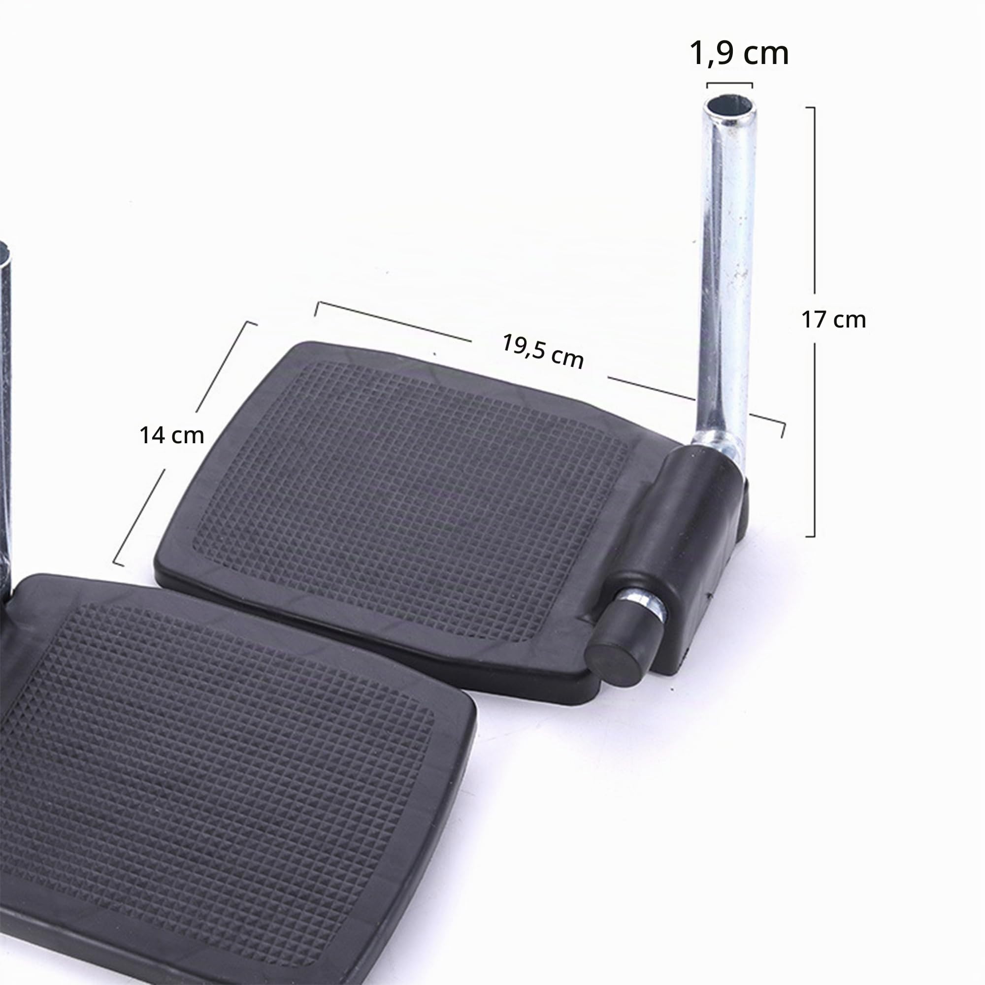 2 Pcs Reemplazo Reposapiés Silla Ruedas Con Varilla Pedal Apoyo Piernas Silla Ruedas Reposapiés Plástico Duradero Extraíble Piezas Robustas Sillas Ruedas Accesorios Universales (A)
