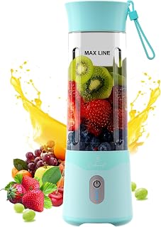 COKUNST 18oz Portable Blender USB Rechargeable Smoothie Maker 6 Blades Green Travel Juicer for Shakes Protein