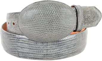 Men's Cognac Original Lizard Teju Skin Western Style Belt main image 0