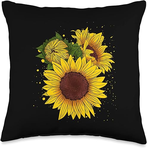 Awesome Sunflowers Cojín de jardín con diseño de girasol, 16 x 16 pulgadas, multicolor