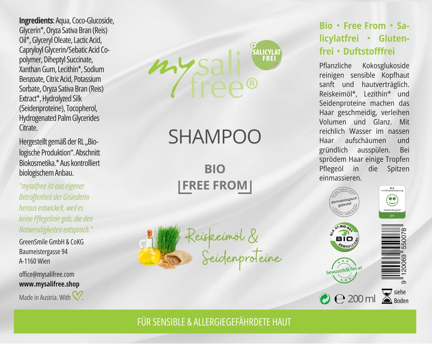 my sali free - Shampoo - 200 ml