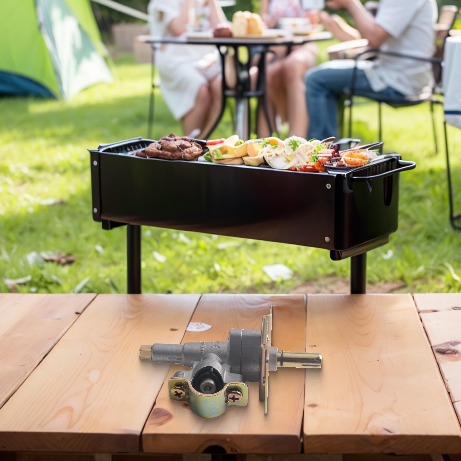Válvula de control de gas para parrilla, piezas de repuesto para parrilla de barbacoa de 36 pulgadas, 4 quemadores 1565 1554 1836 1866 y 2 quemadores 1517 1651