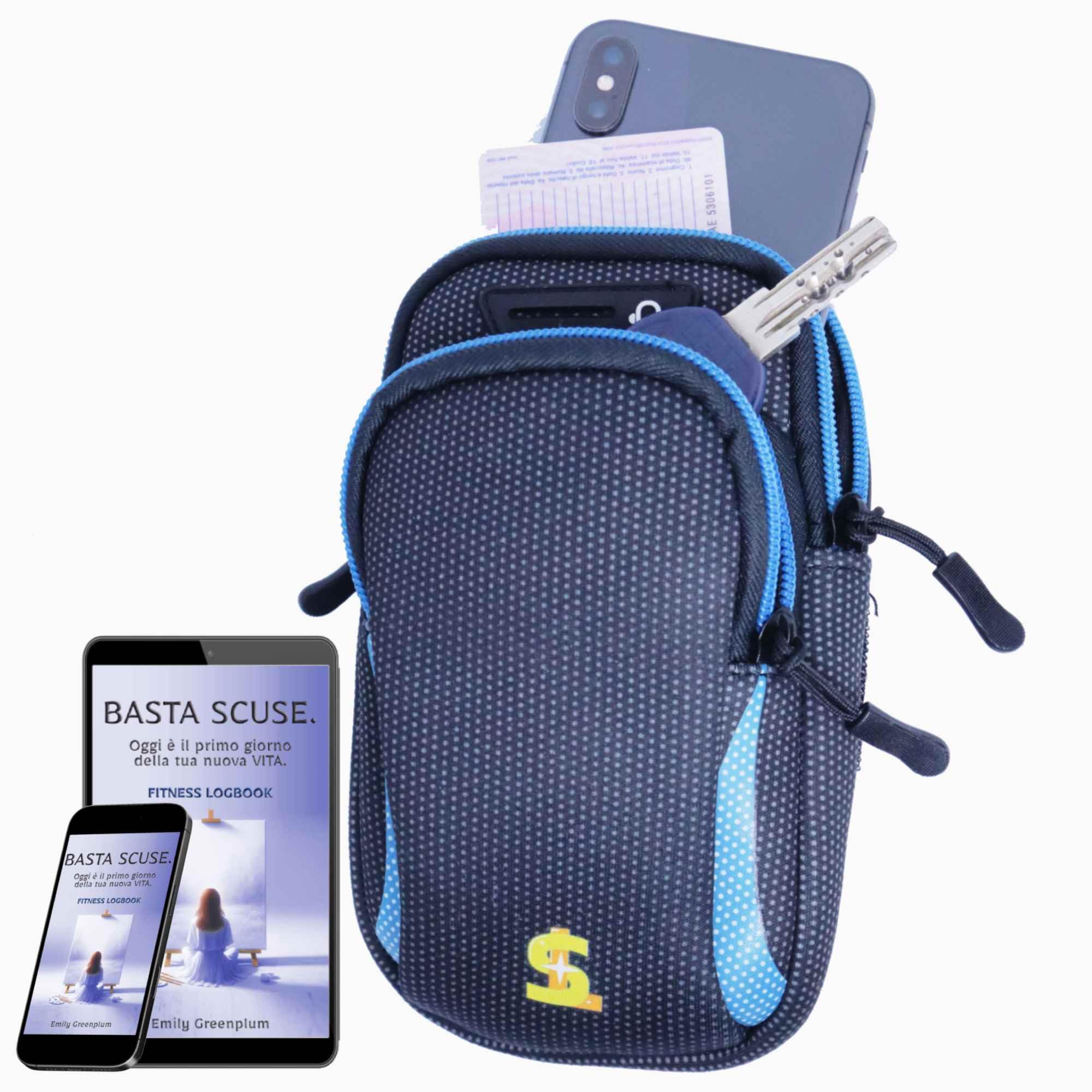 Lunge&SprintBAG Portatelefono Da Corsa Idrorepellente Traspirante Capiente Resistente