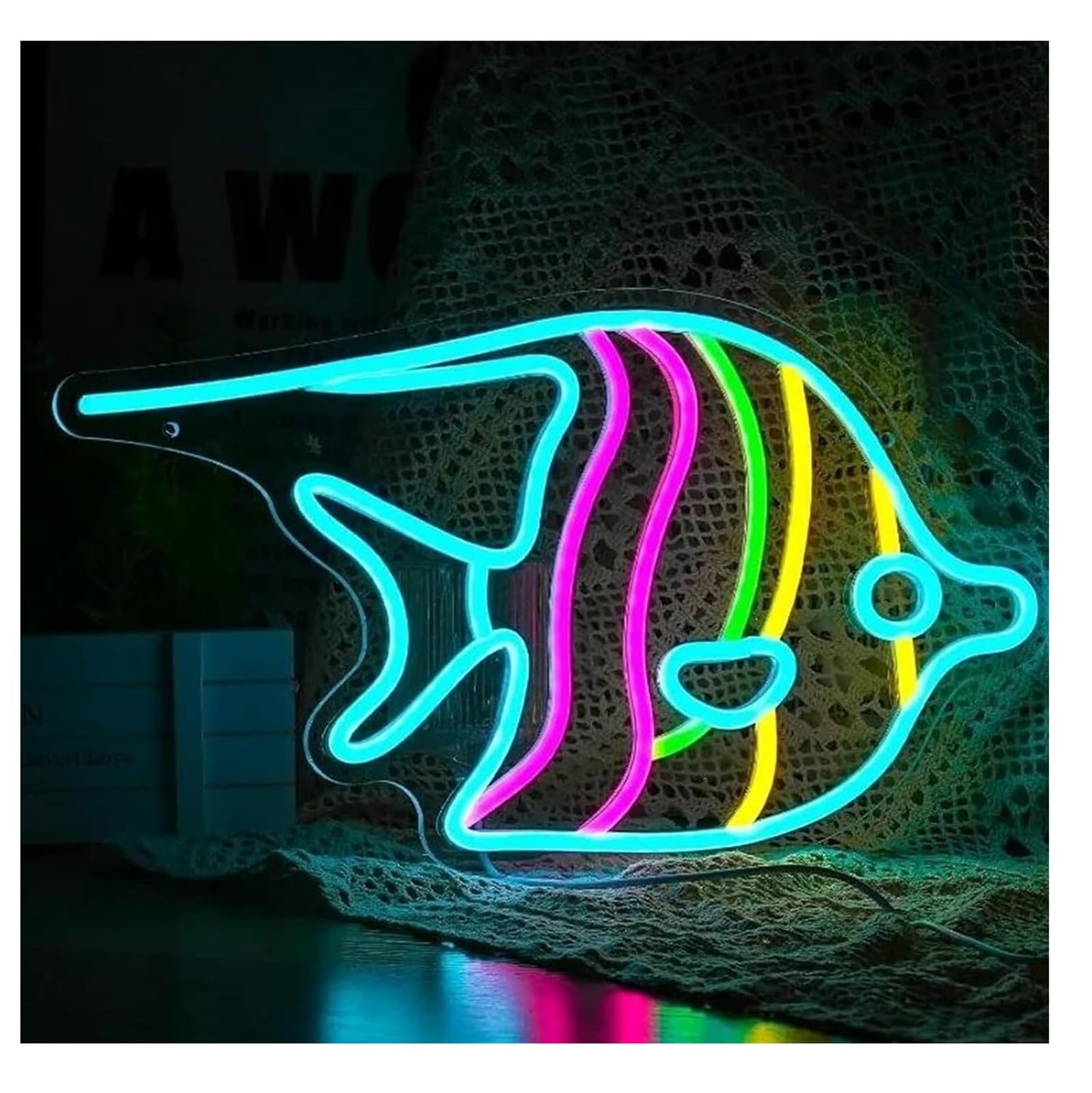 Lampe Néon Pour enseigne néon pour poisson papillon, Sea Art Light, pour restaurant, magasin