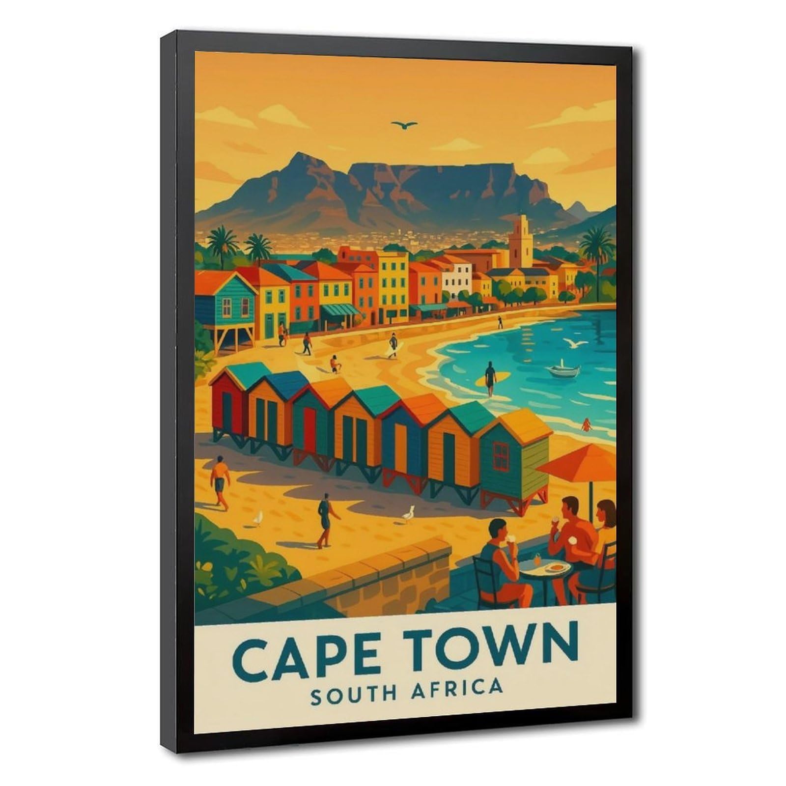 Cape Town Poster, South Africa Canvas Poster for Office Decor Gift