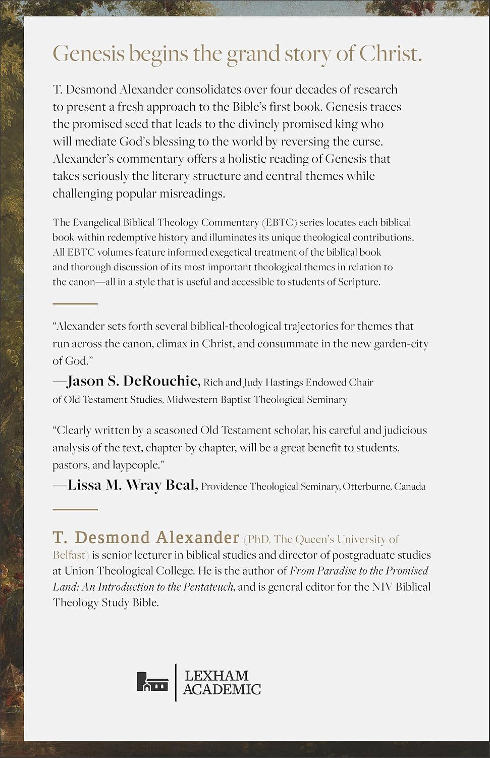 Genesis (Evangelical Biblical Theology Commentary)