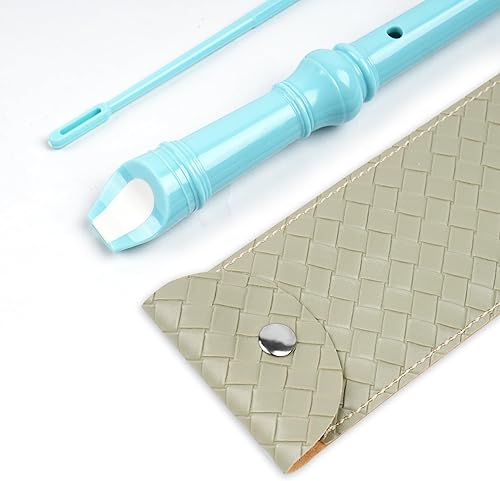 Miniatura 187 de Flauta para principiantes, niños y adultos, 8 agujeros, soprano, con varilla de limpieza y funda de cuero para estudiantes, entretenimiento en casa