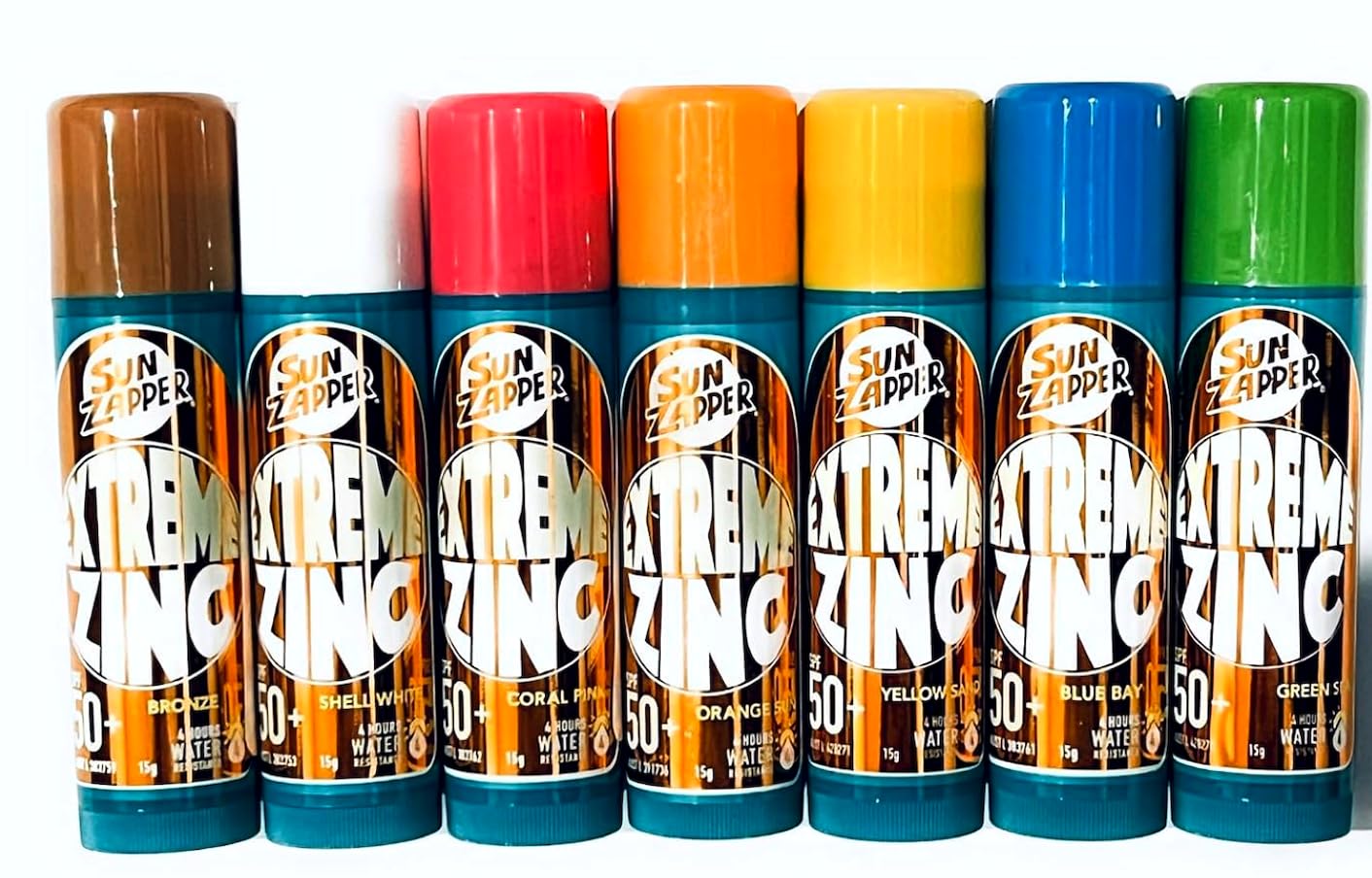Sun Zapper Extreme Zinc Sticks – 7 Pack Mixed Colors : Amazon.ca