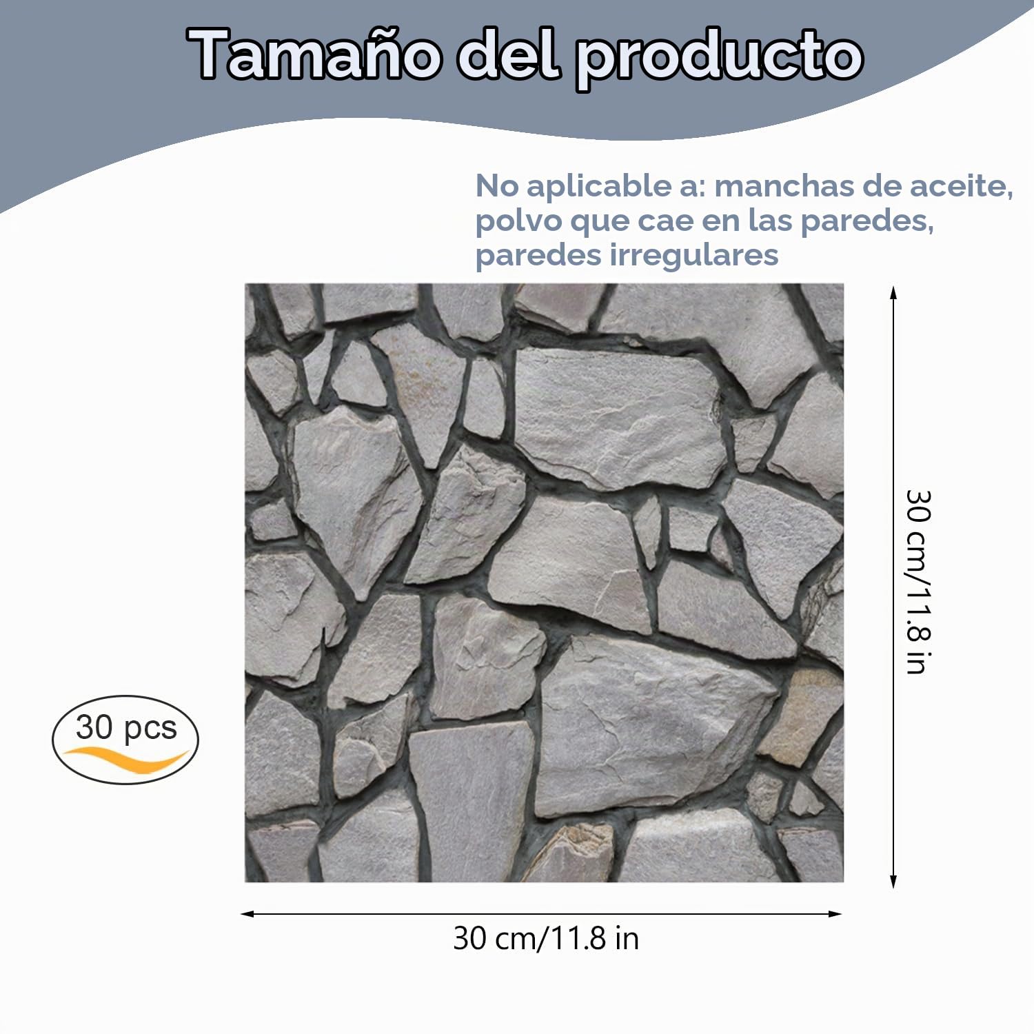 30 Piezas Papel 3D Ladrillo Pared Autoadhesivo, 30 x 30 cm Grueso Impermeable PVC Panel Decorativo Pared, Revestimiento de Paredes, Pegatinas 3D Pared para Paredes de Cocina, Oficina, Dormitorio