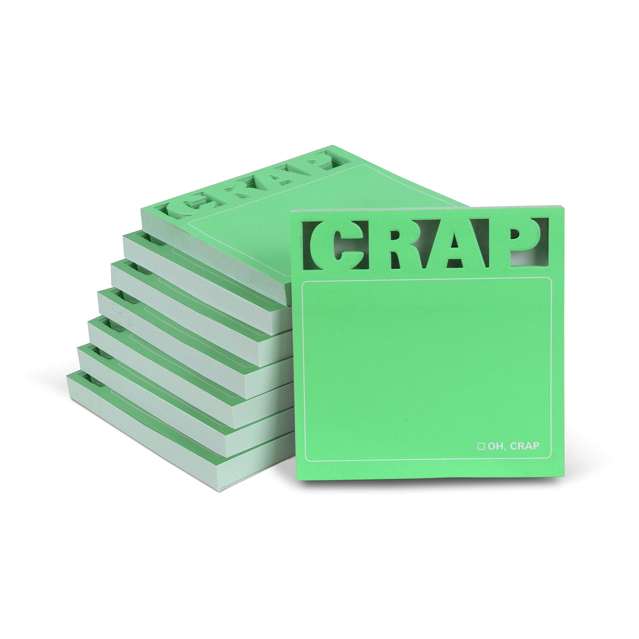 Knock Knock Crap - Foglietti adesivi fustellati, 7,6 x 7,6 cm (8 pezzi)