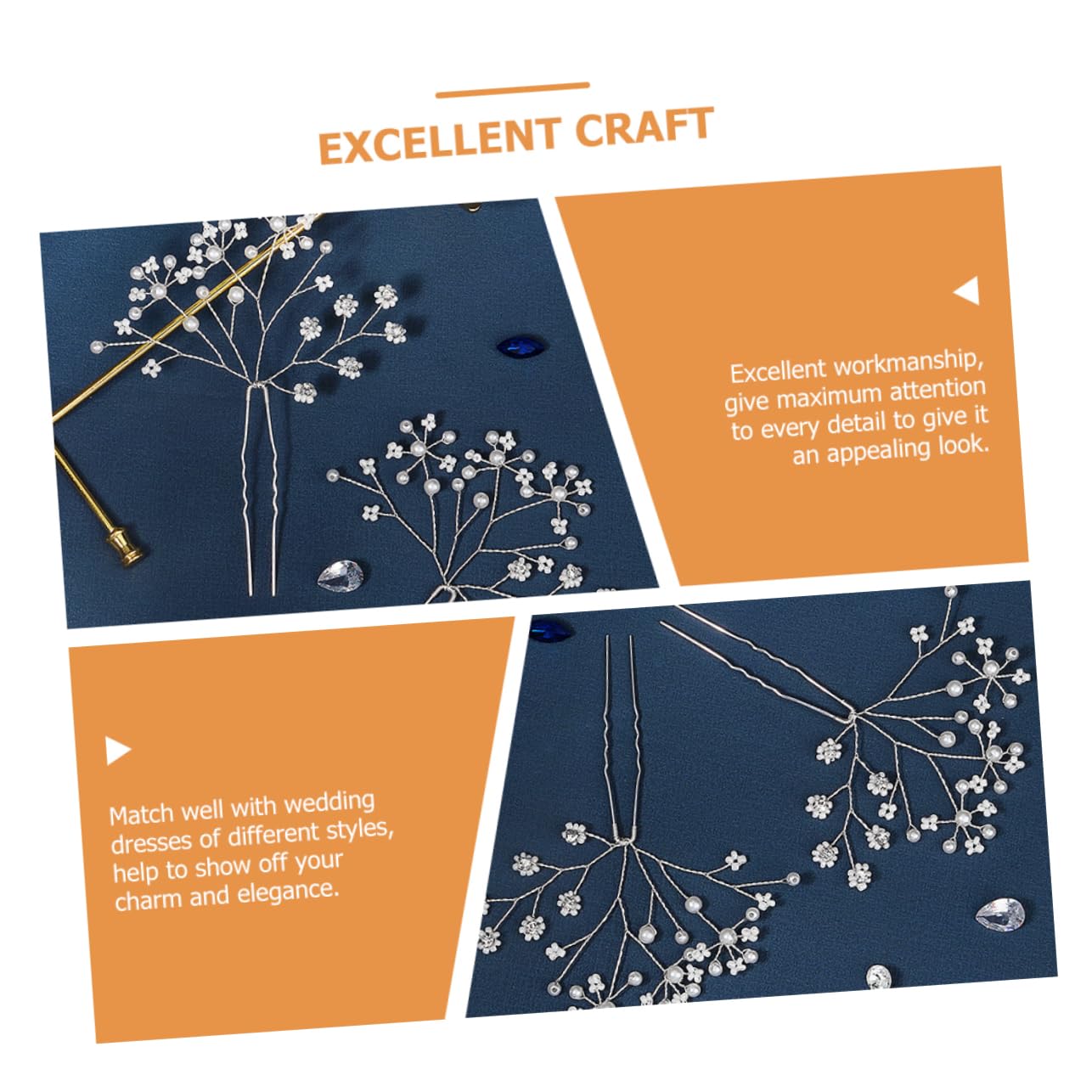 Healeved 10pièces Épingles à Cheveux Perles Pour Mariée Accessoires De Coiffure Élégants Pour Femmes Pour Mariage Et Occasions Spéciales