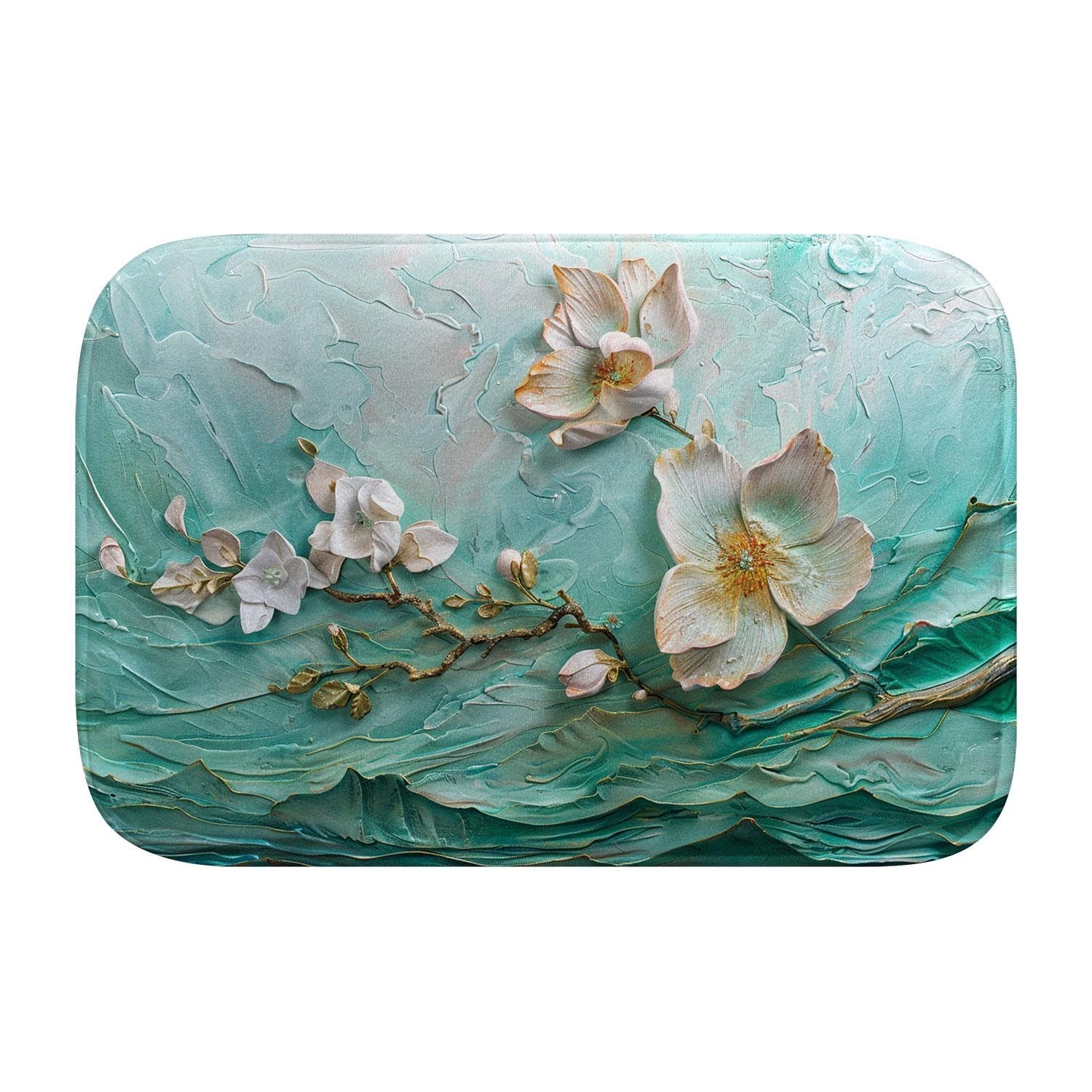Tapis de bain en mousse au design relief moderne d'une élégance exceptionnelle