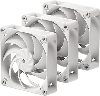 HAVN H12 120 mm Lüfter Weiß – 3-Pack | Drei leise & leistungsstarke PC Fans für Gehäuse & Radiator mit Triple-Groove-FDB-Lagern, Loopin-Cable-System & Vibrationsdämpfern