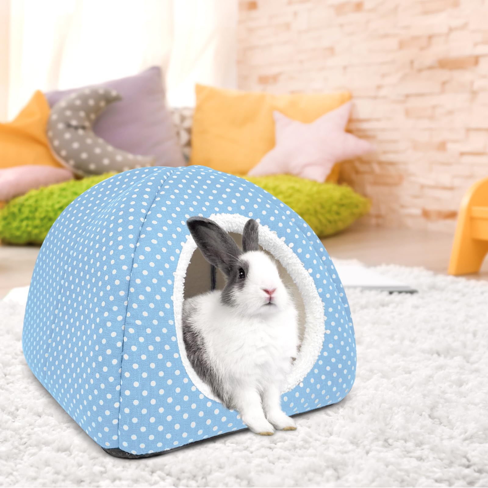 Rabbit Hidey House Rabbit Bed Cave TiereCare 2-Pack Rabbit Bed ...