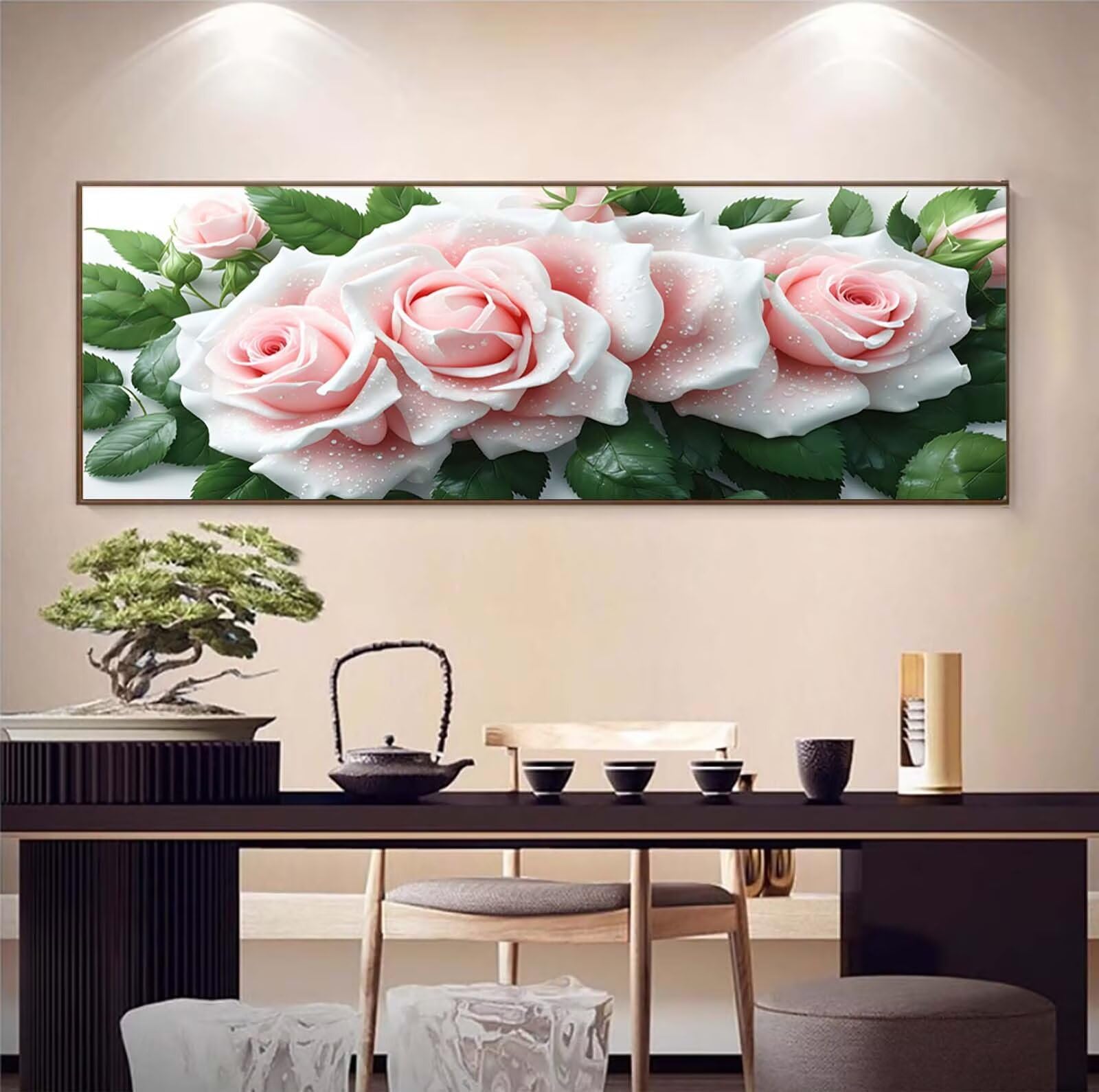 Diamond Painting Blume, XXL Diamond Painting Erwachsene 50x130cm s0h-45