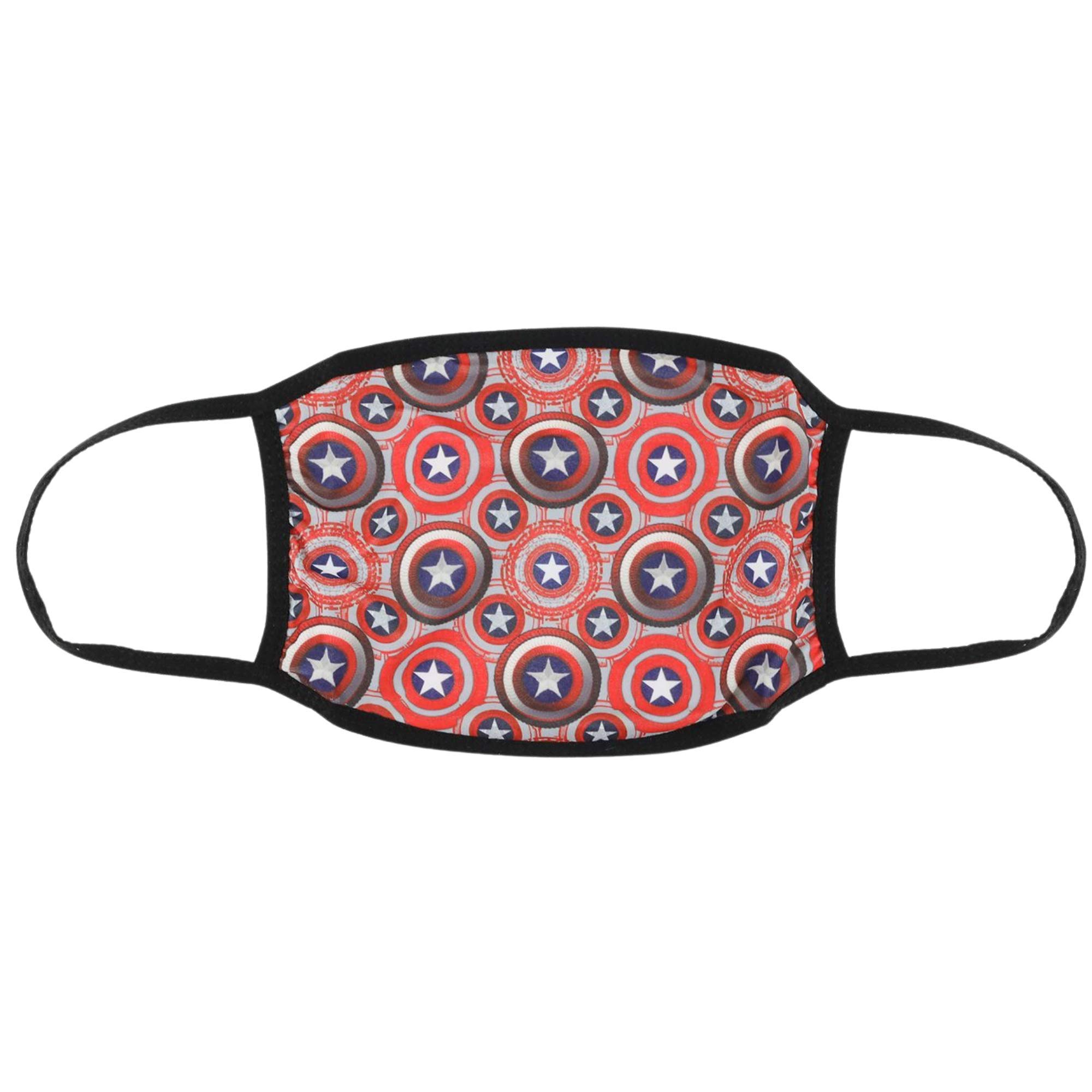 Concept OneMarvel Captain America Shield Adult Face Mask, Black