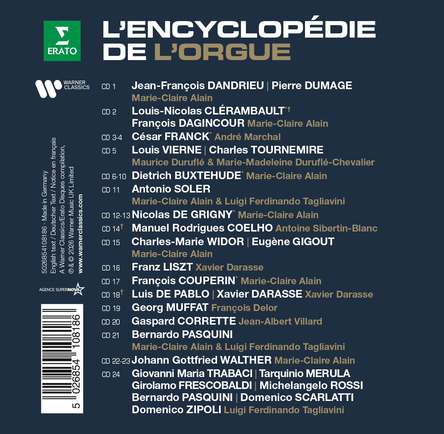 L'Encyclopédie de l'Orgue (Erato) - Complete Édition