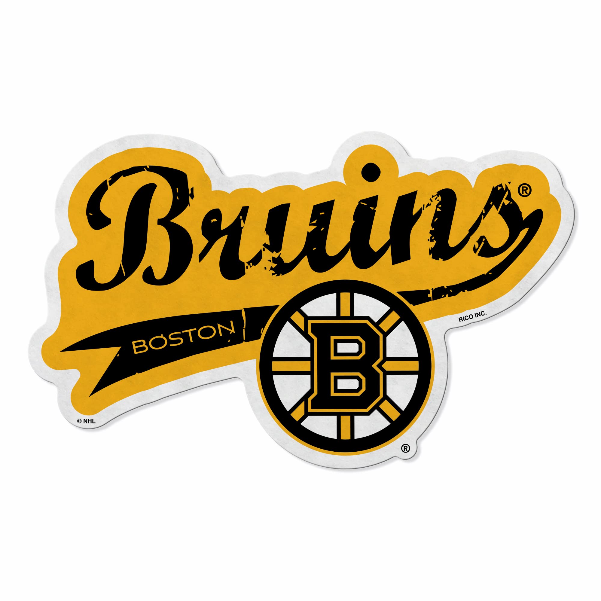 Fanion Bruins de Boston feutre suspendre décoration salon maison LNH Rico