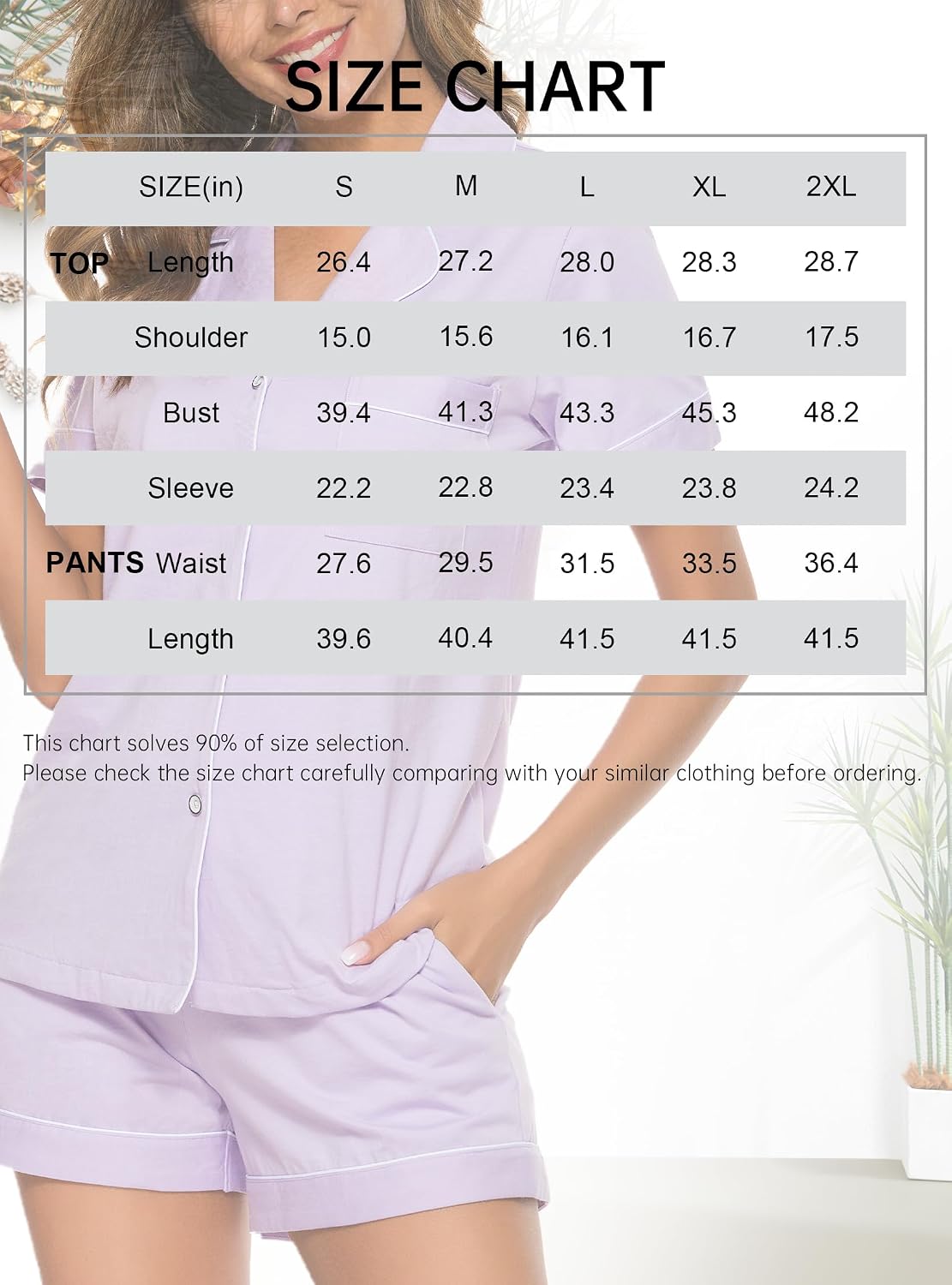 100% Cotton Pajamas for Women Sets Short Sleeve Casual Summer Loungewear Soft Ladies lounge Pj Set