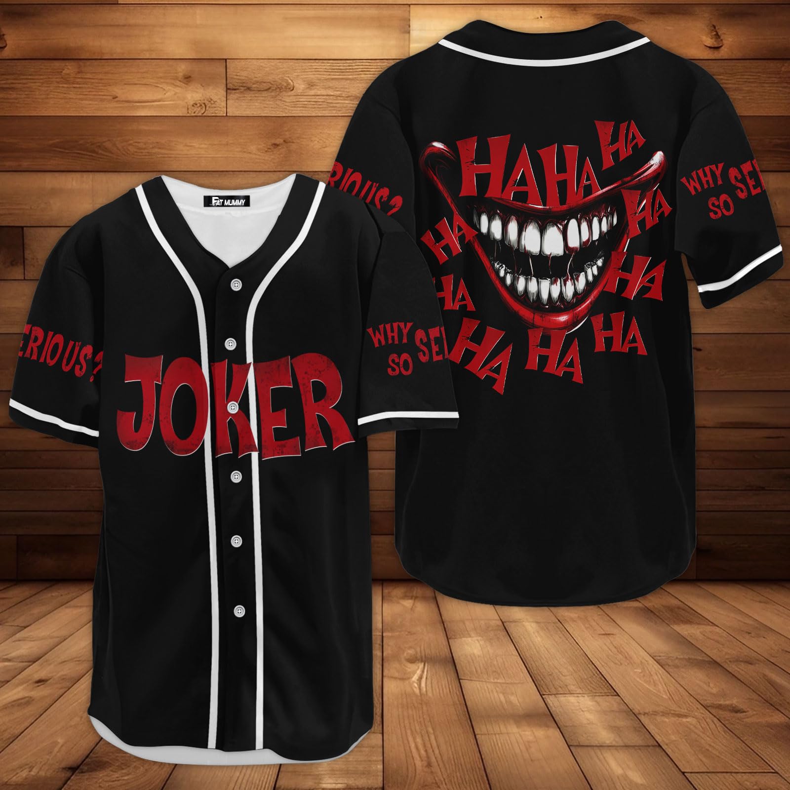 fat mummy Horror Baseball Jersey Shirt for Men and Women, Halloween Movie Baseball Shirts, Gifts for Horror Lover