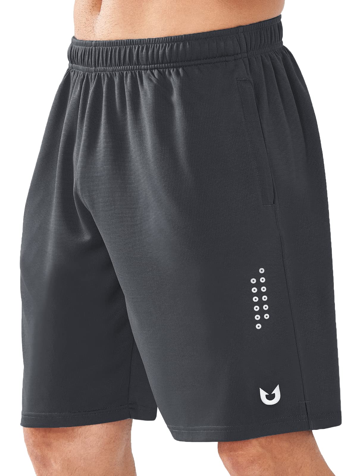 NORTHYARD Męskie spodenki sportowe do koszykówki 12,7 cm/17,8 cm/25,4 cm trening siłownia szybkoschnące szorty lekkie siatkowe spodenki do biegania tenis