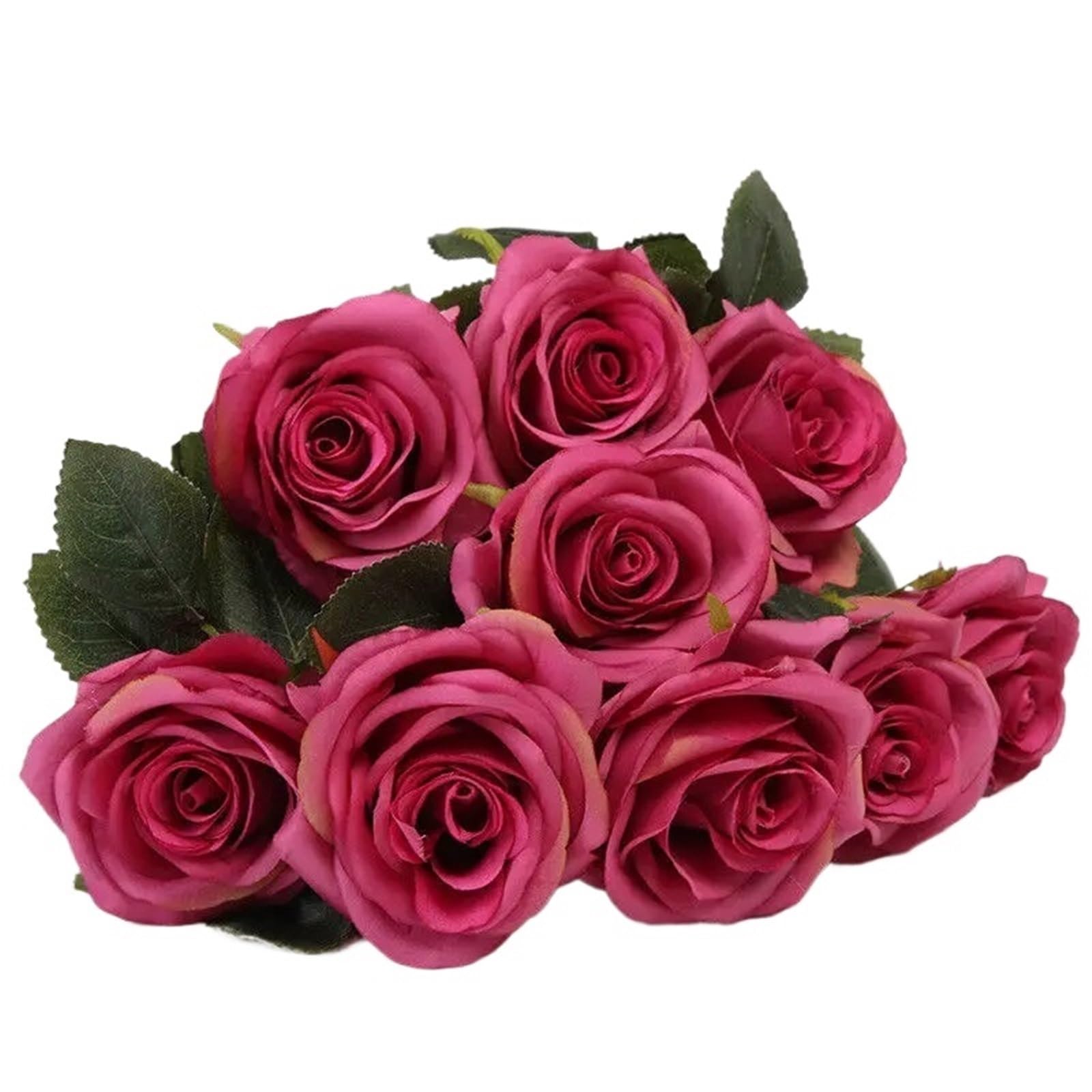 Dcrxz Artificial Flowers 3pcs Silk Rose Artificial Flowers Bouquet Wedding Garden Home Party Wedding Decoration(Rose)