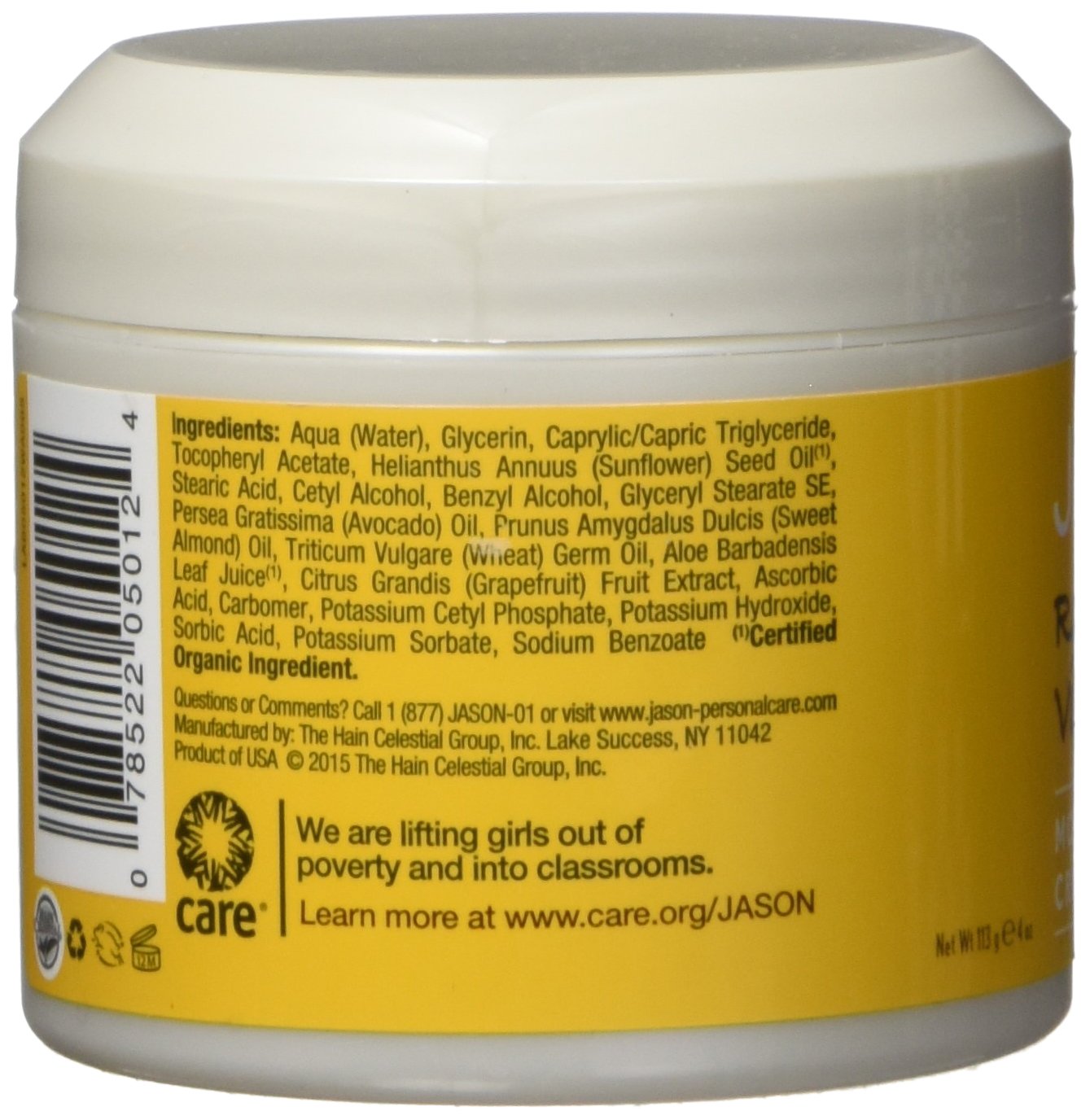 Jasön Revitalizing Vitamin E 5000 IU Moisturizing Crème, 4 Ounce Container, Multicolor, Organic