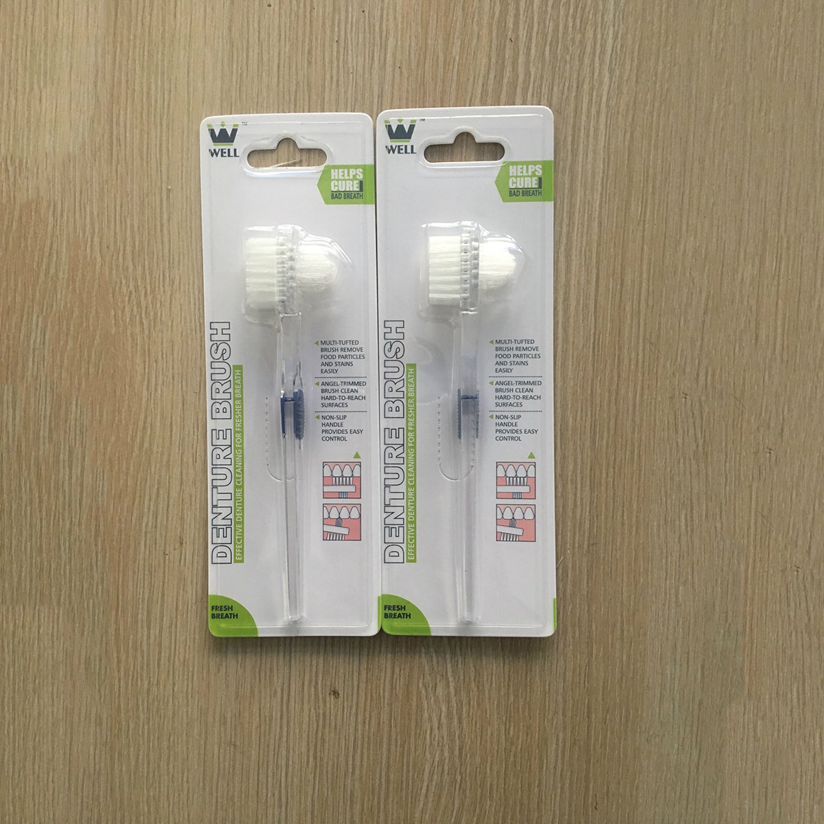 ultnice Spazzolino da denti trasparente 3pcs spazzolino da denti postizos Spazzolino da denti doppio lato spazzola di denti