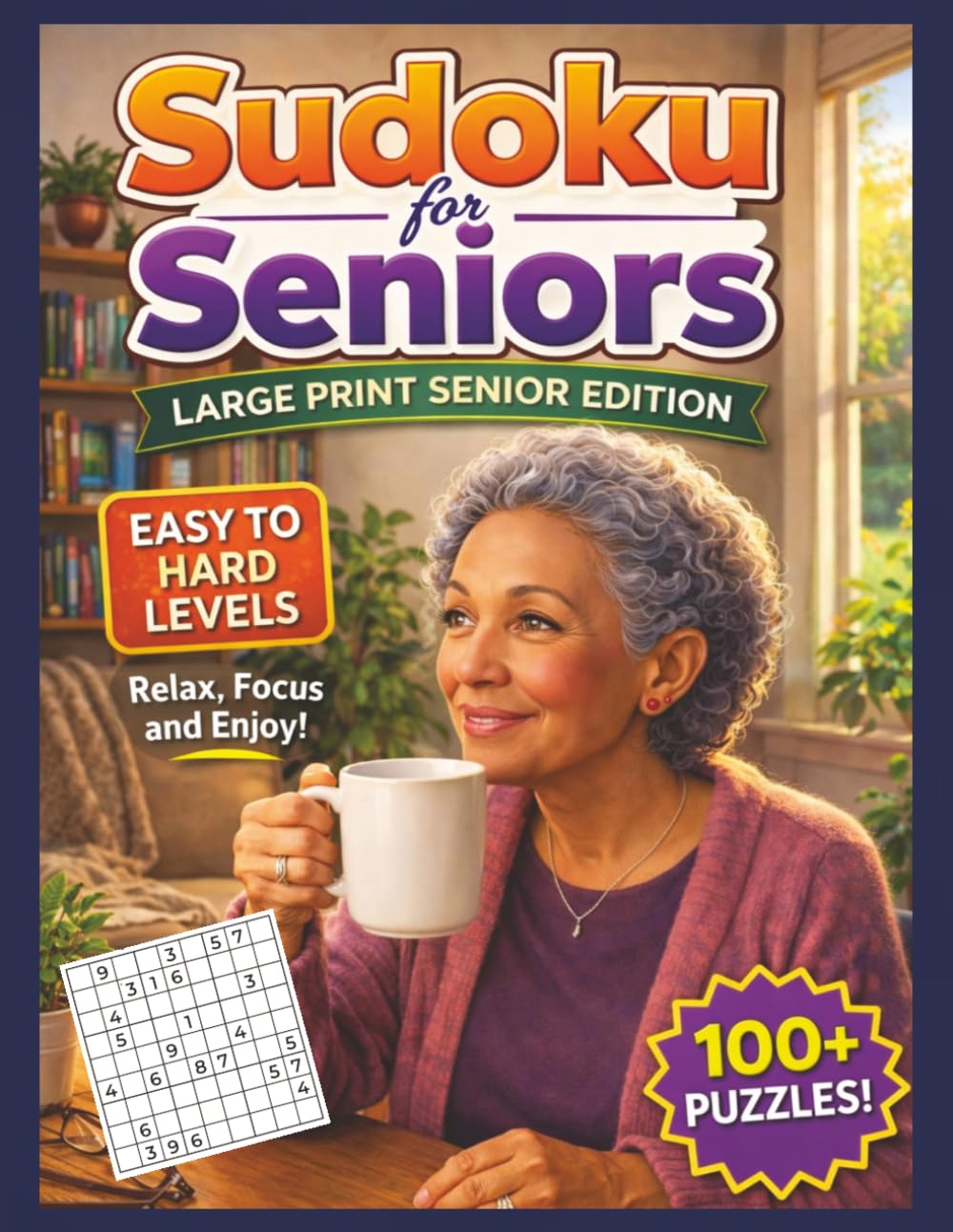 Sudoku for Seniors: Large Print Senior Edition Easy to Hard Levels | 100+ Relaxing Brain Games (Sudoku for Everyone)