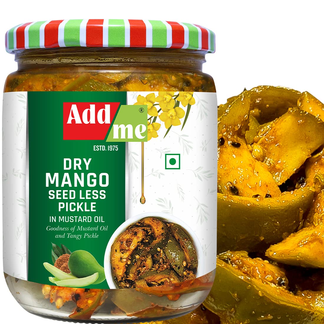Add Me Dry Mango Seed Less Pickle in Mustard Oil 500gm Aam ka Sukha Achar 500g Glass Pack (B0BJ995NX1) Amazon Price History, Amazon Price Tracker