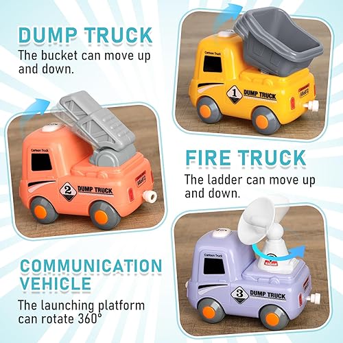 Miniatura 5 de Juego de tren para niños pequeños con humo, música y luces - Juego de tren de vapor eléctrico magnético Choo Choo con pistas de camión para niños