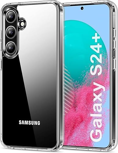 Nextway Case Compatible with Samsung Galaxy S24+ Plus (6.7-Inch) – Crystal Clear Anti-Yellowing Transparent Hard Back Cover, Drop Protection, Anti-Scratch Slim Protective Phone Case