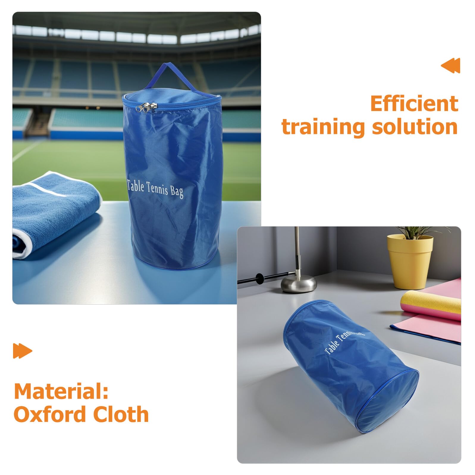 SHERCHPRY Borsa Porta Palline da Tennis da Tavolo Oxford Resistente Organizer Compatto da Viaggio per Palline da Allenamento Cestino Multiuso per Pickleball e Golf Set da 2 Pezzi con