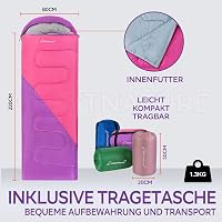 Clostnature Könnyű Hálózsák Camping Túrázáshoz - Kompakt Összecsukható Alvózsák Felnőtteknek 2