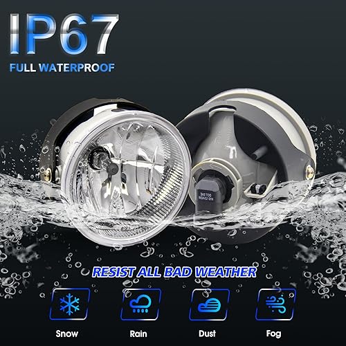Miniatura 6 de Luces antiniebla para Ford Expedition 2007 2008 2009 2010 2012 2013 2014 Kit de repuesto para Ford Ranger 2008 2009 2010 2011 con cableado e