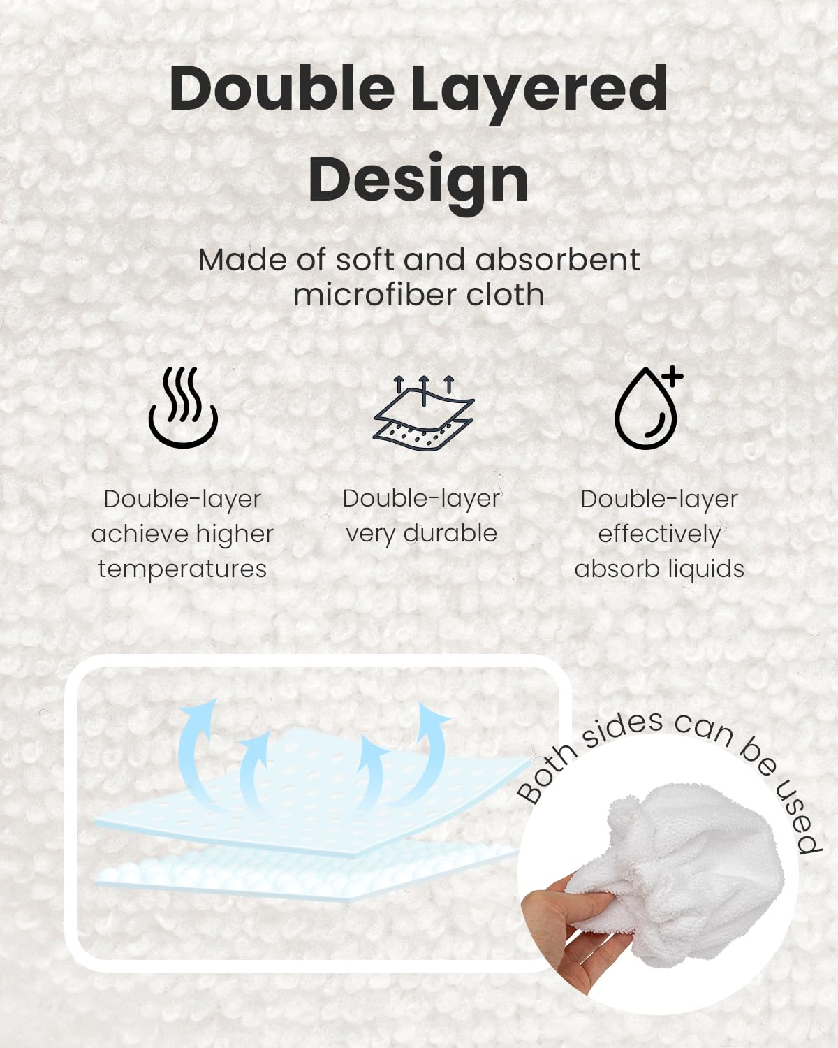 RunnoClean - Accesorios para limpieza a vapor, capó pequeño (triángulo) compatible con limpiador de vapor Dupray Neat, almohadillas reutilizables para mopa de vapor de precisión, paquete de 3