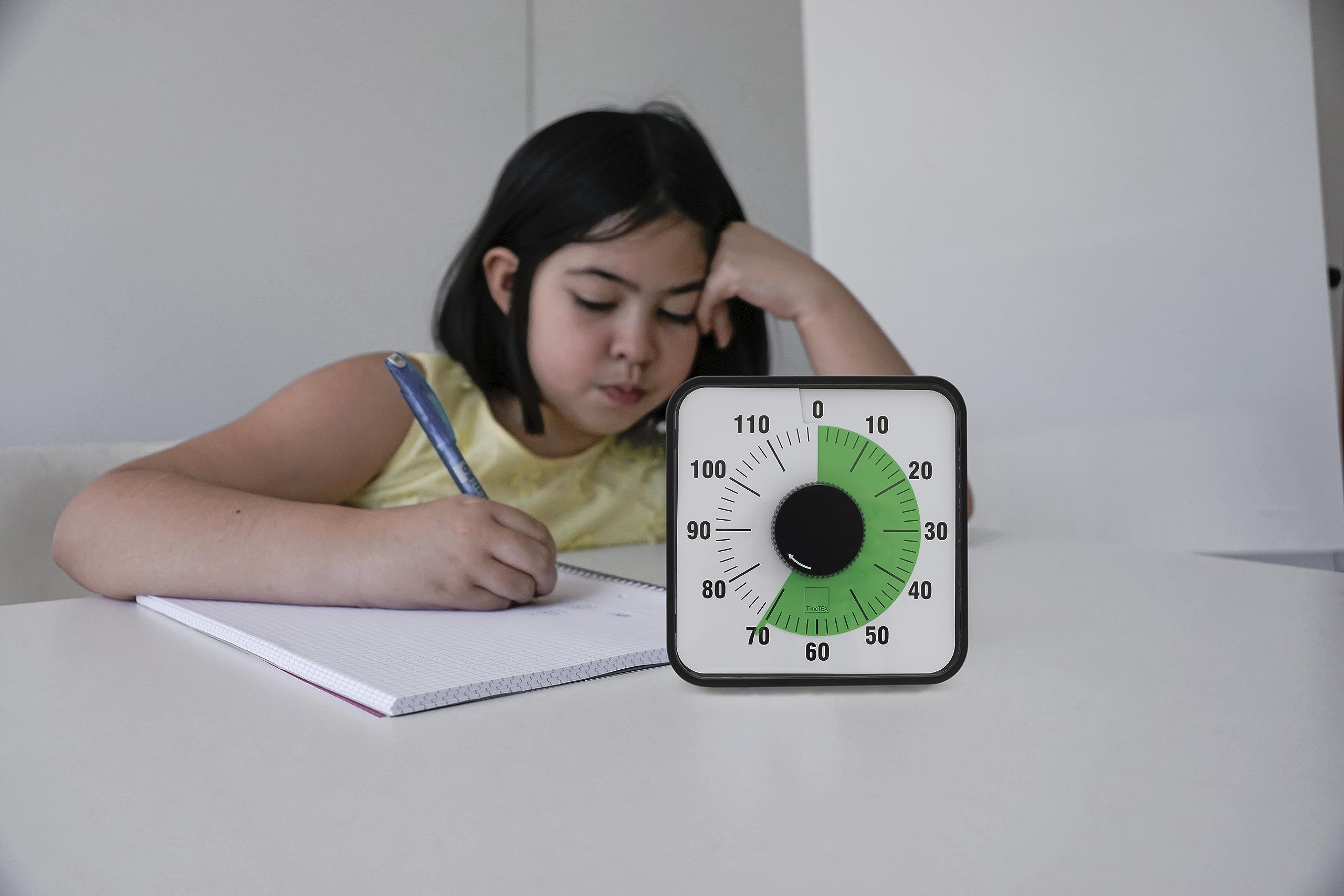 TimeTEX Zeitdauer-Uhr Automatik 120 Minuten, magnetisch, 19x19 cm