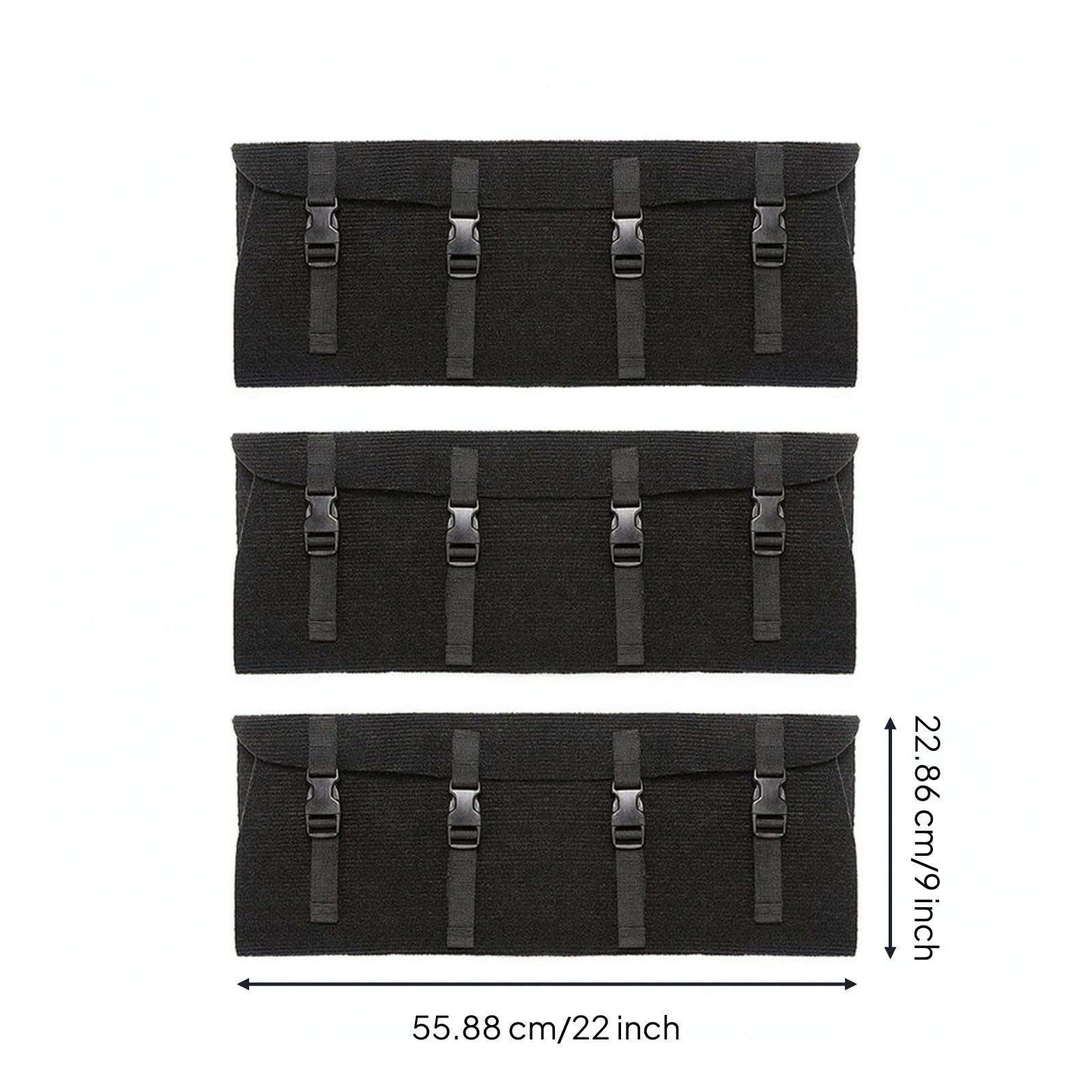 Harilla 3 Stück Treppenmatte leicht zu reinigen Camping-Treppenmatte verstellbar Trittstufenmatte mit schn für Familien, Outdoor-Abenteuer