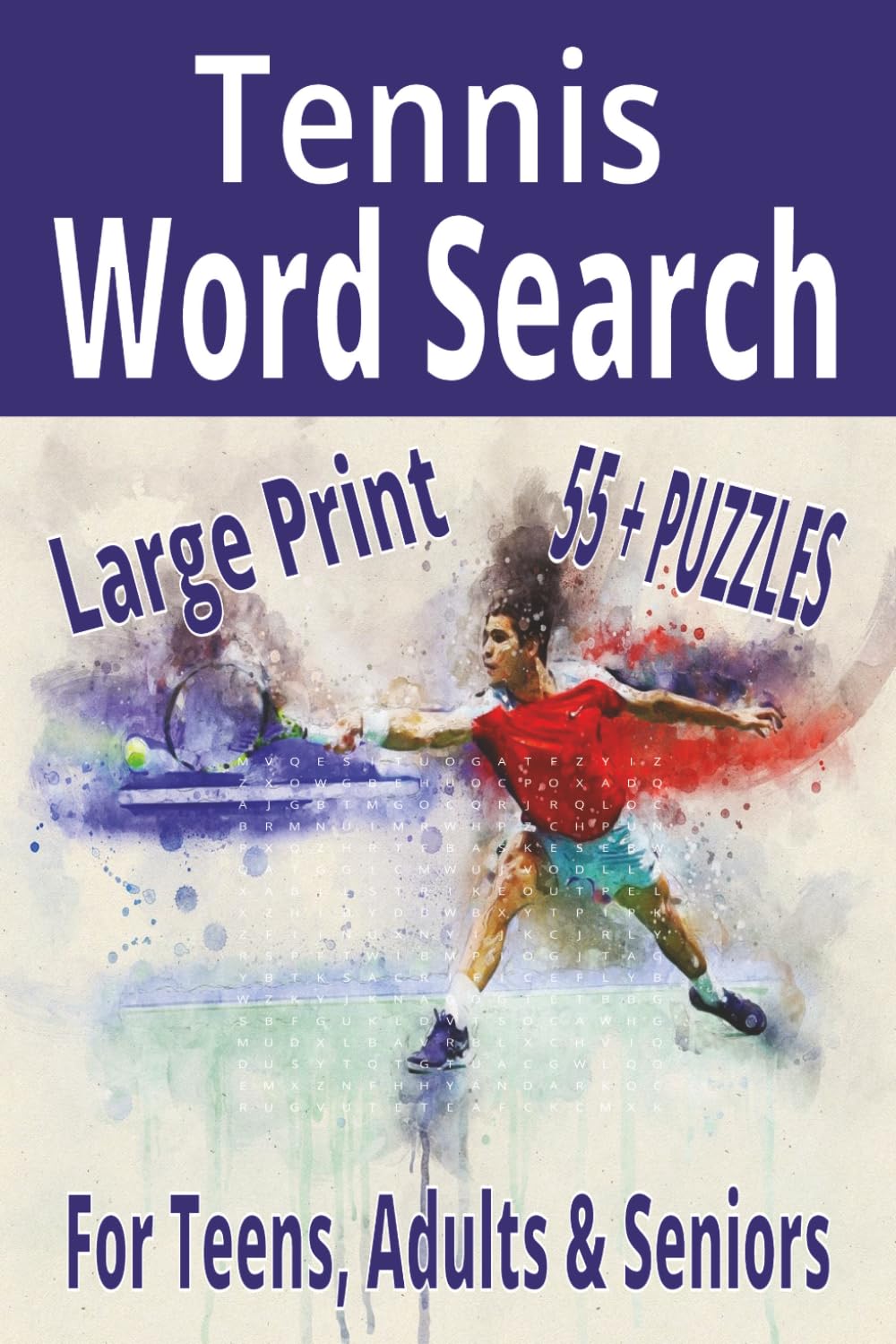 Tennis Word Search: Word Search with Easy to Read Print about Tennis, Puzzle Book, Players, Tournaments, Activity, Brain Games : Large Print: 6x9 ... Holidays and Relaxation (Sports Word Search)
