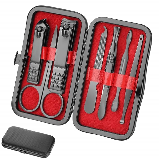 Manicure set Men Personal Care Tools Accessories Finger and Toe Nail Clippers Set Professional Manicure Pedicure Kit With