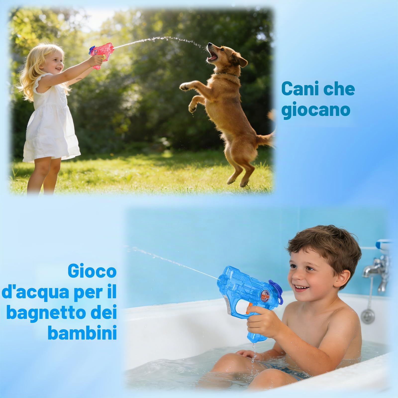 Pistola ad Acqua, 8 Pezzi Mini Pistole ad Acqua per Bambini | Pistole piccole ad Acqua per Adatto Giochi D'acqua Estivi Spiaggia Piscina Giardino, Feste di Compleanno