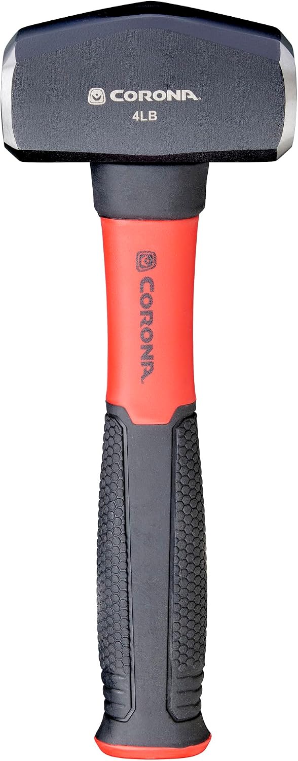 Corona Tools DH82004 Drilling Hammer, 4 Lb. Head, 11 Inch Solid-Core Fiberglass Handle