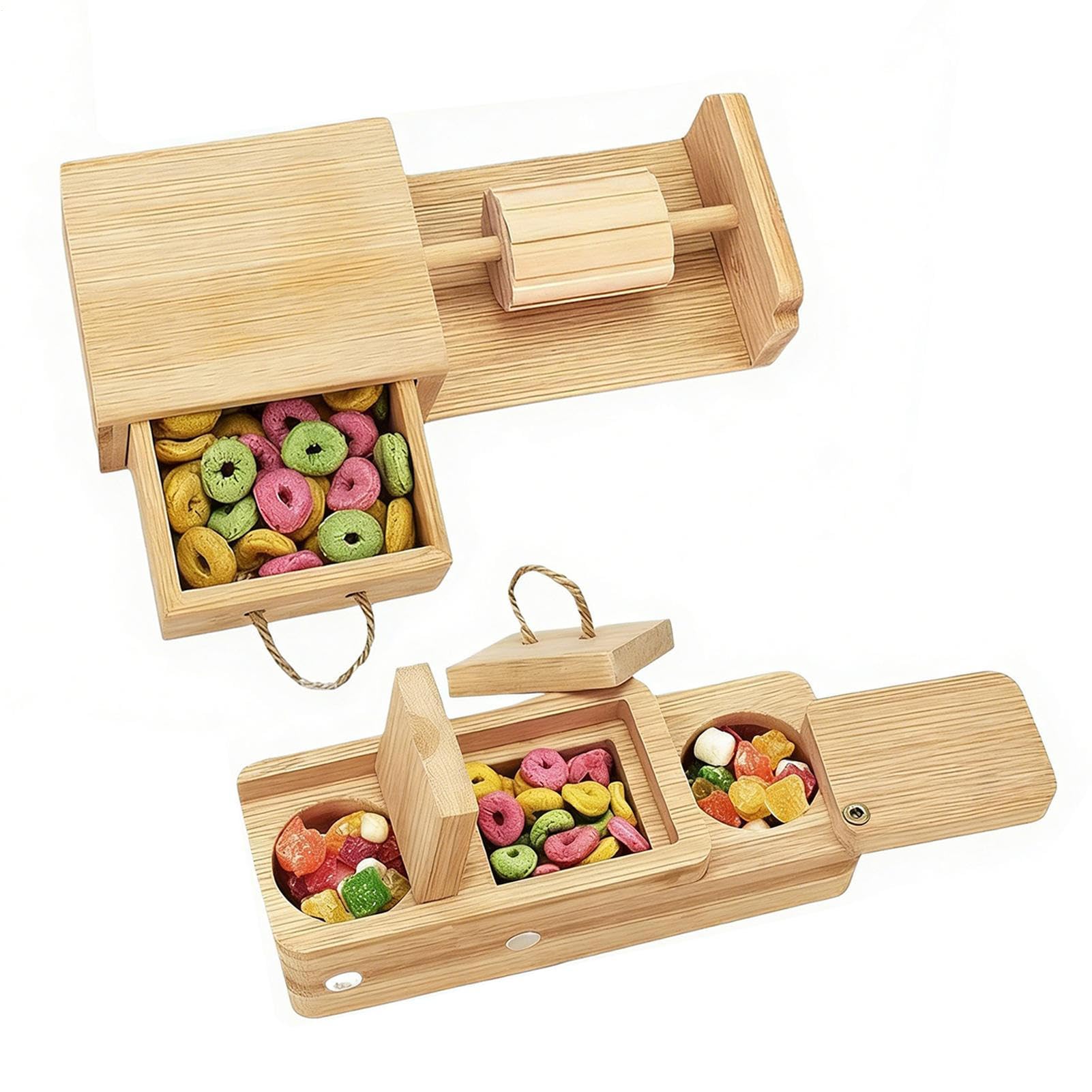 Puzzle en bois pour lapins, jeu d'enrichissement en matières naturelles pour cochon d'Inde