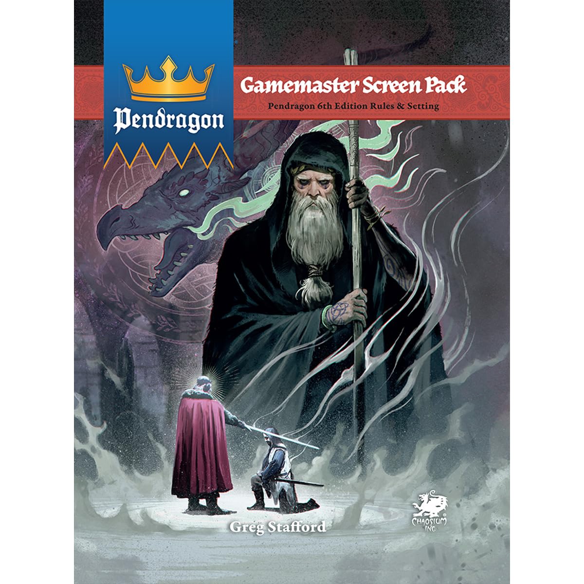 Chaosium Inc. | Pendragon GM Screen Pack | Akcesorium RPG, Kompatybilne Z Pendragon Starter Set I Core Rulebook | 1+ Graczy